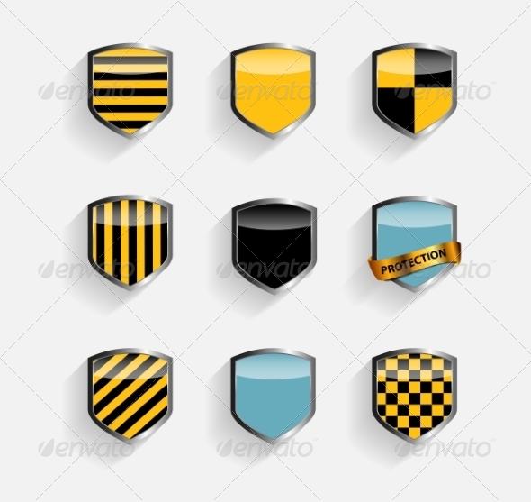 GraphicRiver Protect Shield Set 7046792 GraphicRiver Protect Shield Set 7046792