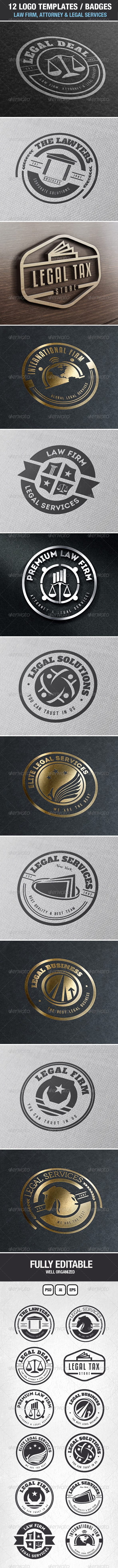 GraphicRiver Law Firm Attorney & Legal Services Logos & Badges 7048297 GraphicRiver Law Firm Attorney & Legal Services Logos & Badges 7048297