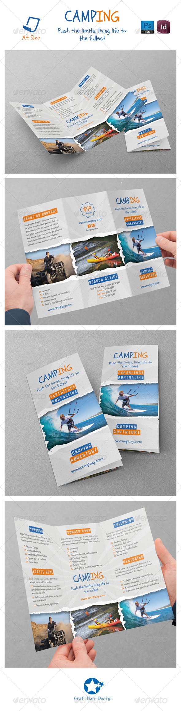 GraphicRiver Camping Adventure Tri-Fold Templates 7049850 GraphicRiver Camping Adventure Tri-Fold Templates 7049850