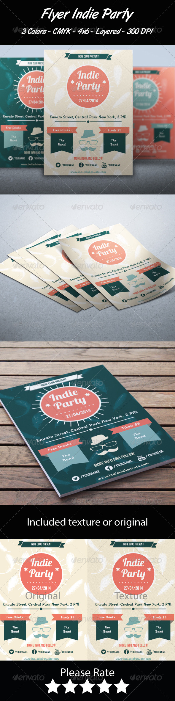 GraphicRiver Flyer Indie Party 7028830 GraphicRiver Flyer Indie Party 7028830