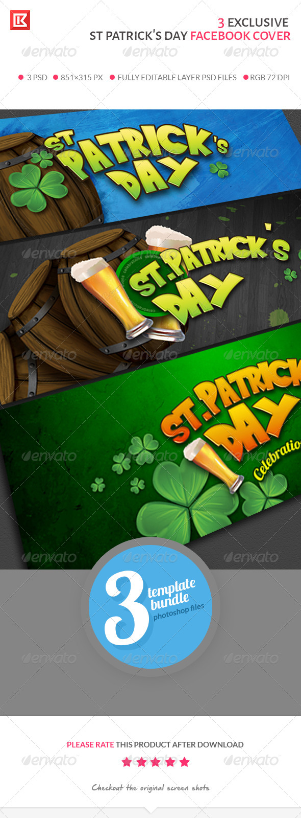 GraphicRiver st Patrick s Day Facebook Cover Collection 7053009 GraphicRiver st Patrick s Day Facebook Cover Collection 7053009