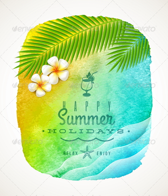 GraphicRiver Summer Holiday Greeting 7053289 GraphicRiver Summer Holiday Greeting 7053289