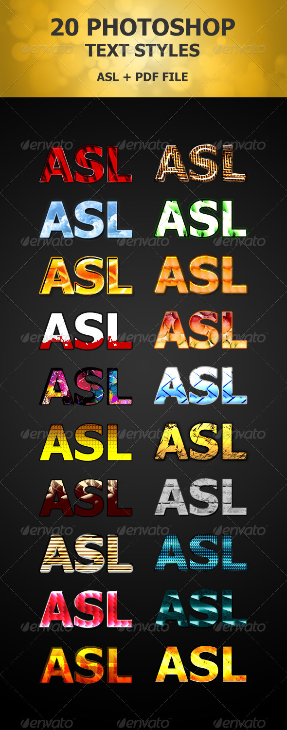 GraphicRiver 20 Photoshop Text Styles 7013219 GraphicRiver 20 Photoshop Text Styles 7013219