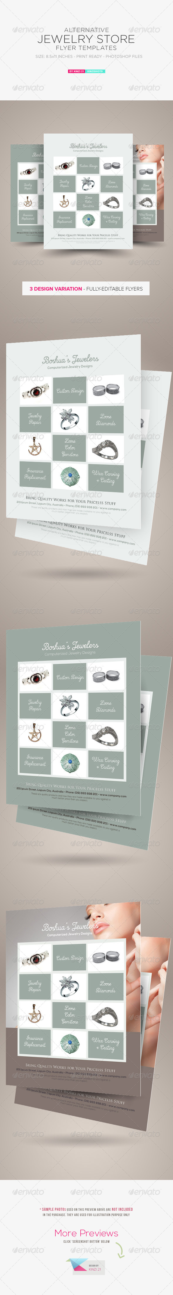 GraphicRiver Jewelry Store Flyer Template 7054700 GraphicRiver Jewelry Store Flyer Template 7054700