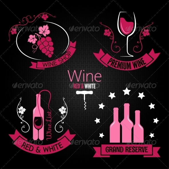 GraphicRiver Wine Labels 7055558 GraphicRiver Wine Labels 7055558