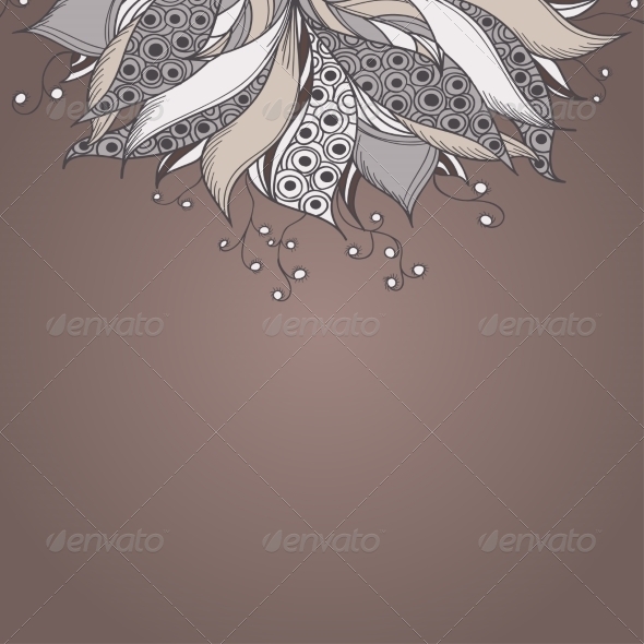 GraphicRiver Template for Card with Fantasy Flower 7061701 GraphicRiver Template for Card with Fantasy Flower 7061701