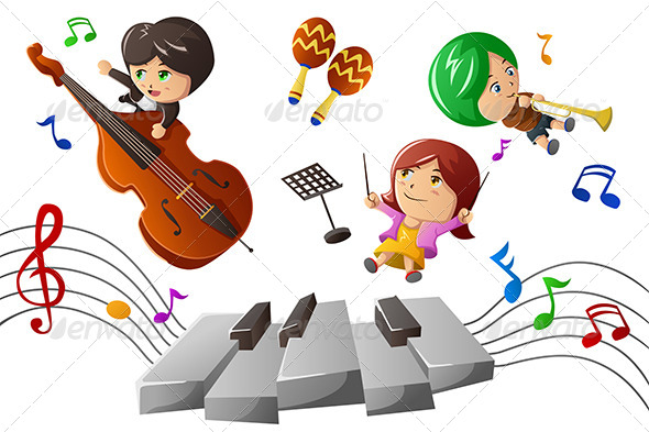 clipart animals playing musical instruments - photo #39