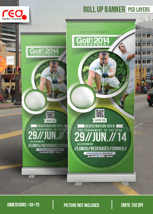 GraphicRiver Golf Tournament Promotion Roll-up Banner 6998301 GraphicRiver Golf Tournament Promotion Roll-up Banner 6998301