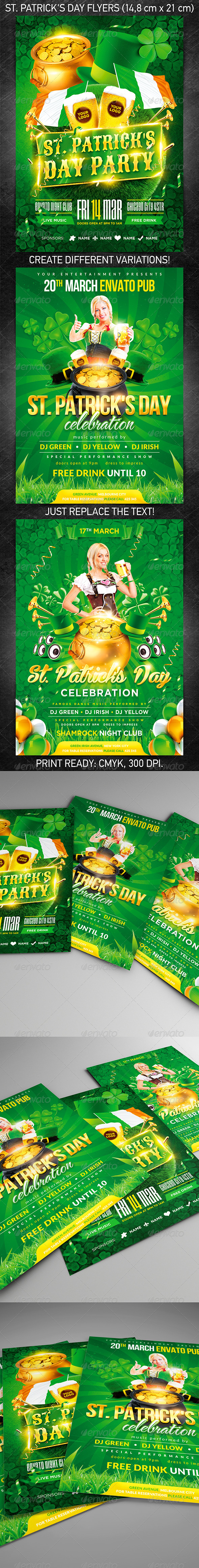 GraphicRiver St Patrick s Day Flyer Bundle 7064485 GraphicRiver St Patrick s Day Flyer Bundle 7064485