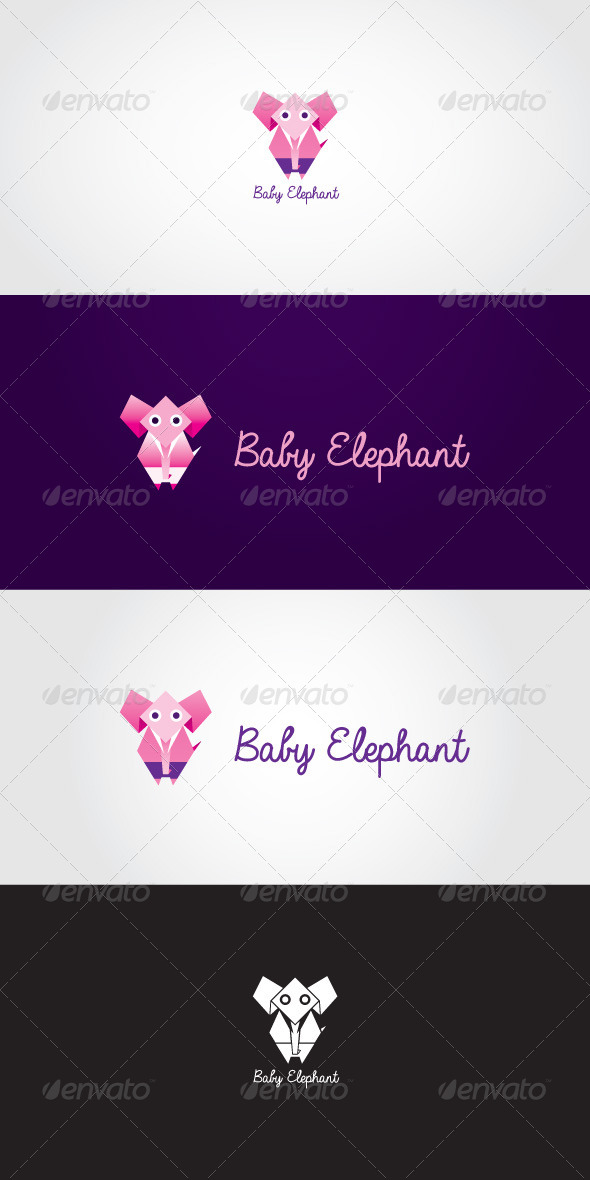 GraphicRiver Baby Elephant Stock Logo Template 7065955 GraphicRiver Baby Elephant Stock Logo Template 7065955
