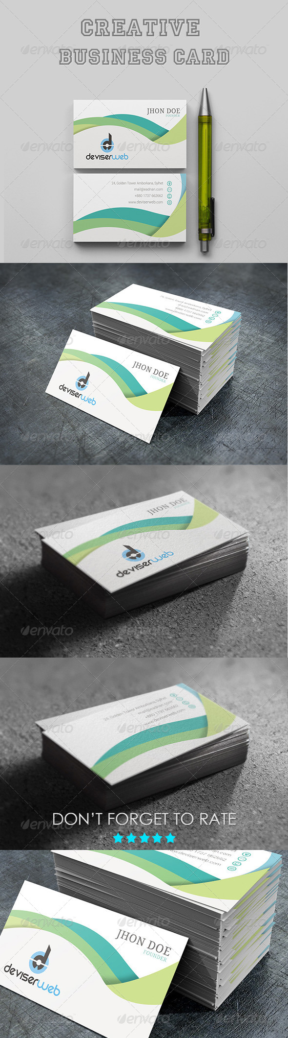 GraphicRiver Creative Business Card 7066342 GraphicRiver Creative Business Card 7066342