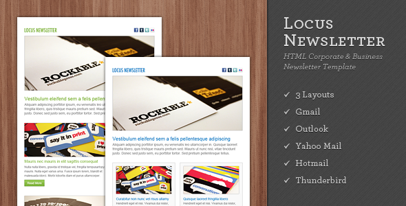 Locus Newsletter - Newsletters Email Templates