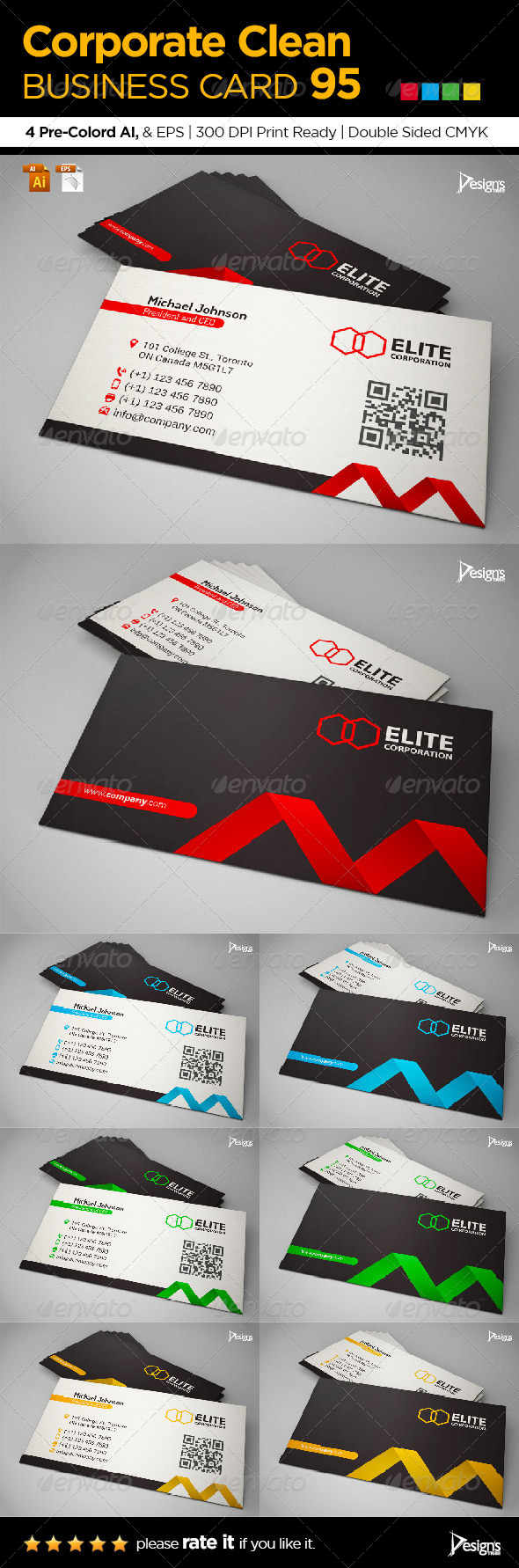 GraphicRiver Simple and Clean Business Card 95 7068825 GraphicRiver Simple and Clean Business Card 95 7068825
