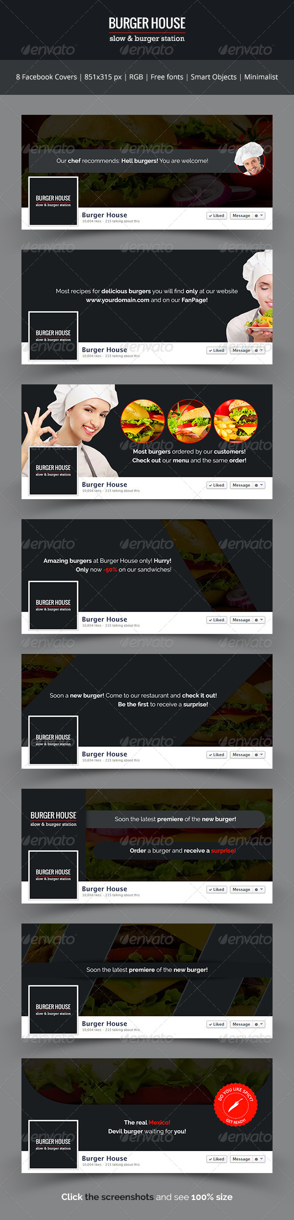 GraphicRiver Burger House Facebook Covers 7068428 GraphicRiver Burger House Facebook Covers 7068428