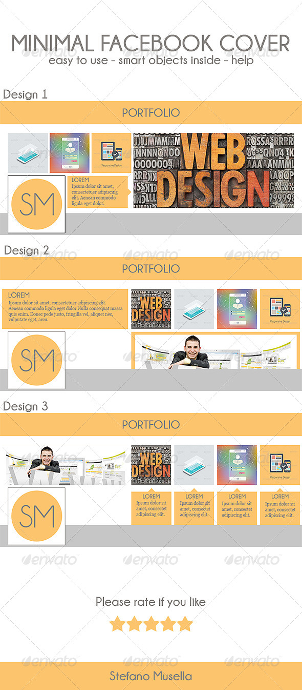 GraphicRiver Minimal Facebook Cover 7068433 GraphicRiver Minimal Facebook Cover 7068433