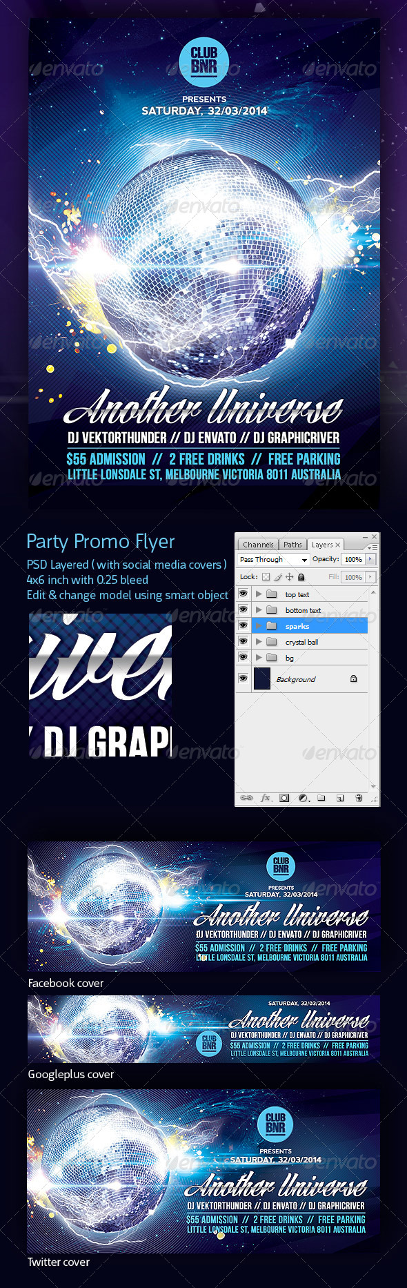 GraphicRiver Party Promo Flyer Another Universe 7080805 GraphicRiver Party Promo Flyer Another Universe 7080805