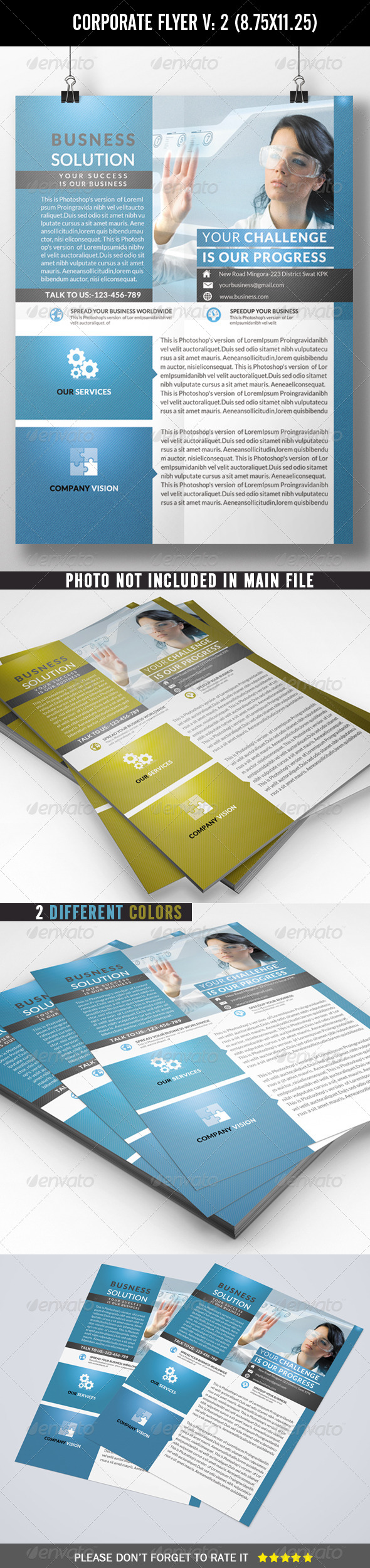 GraphicRiver Corporate Flyer V-2 7082733 GraphicRiver Corporate Flyer V-2 7082733