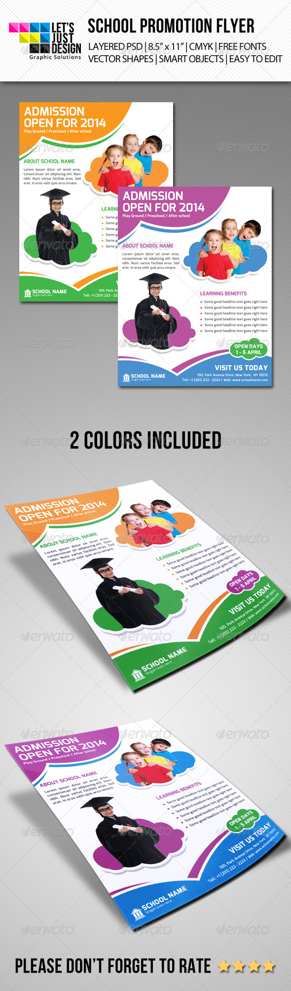 GraphicRiver School Promoting Flyer Template 7064081 GraphicRiver School Promoting Flyer Template 7064081