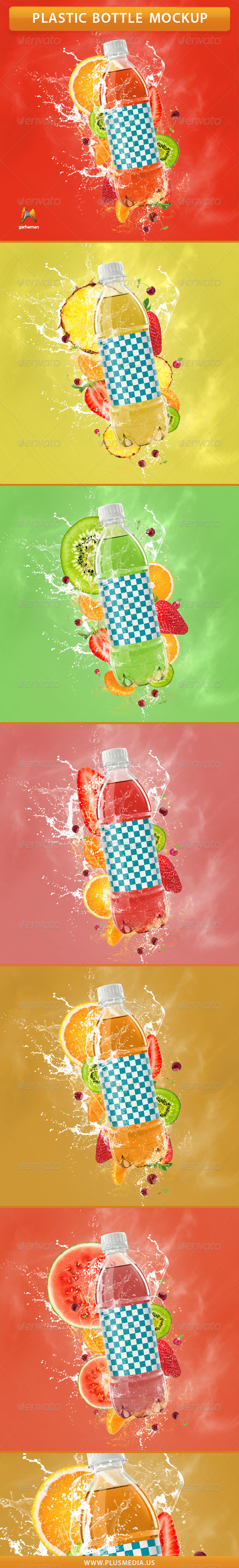 GraphicRiver Plastic Bottle Mockup 7084529 GraphicRiver Plastic Bottle Mockup 7084529
