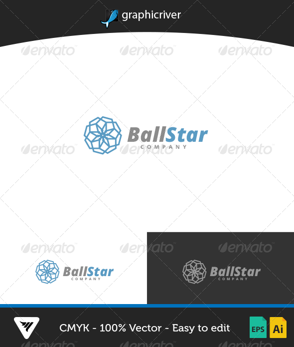 GraphicRiver BallStar Logo 7086704 GraphicRiver BallStar Logo 7086704