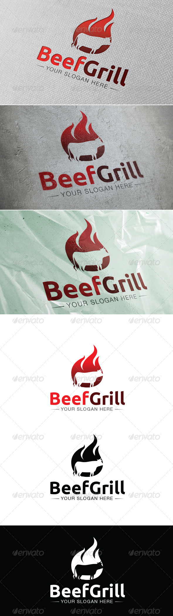 GraphicRiver Beef Grill Logo Template 7087021 GraphicRiver Beef Grill Logo Template 7087021