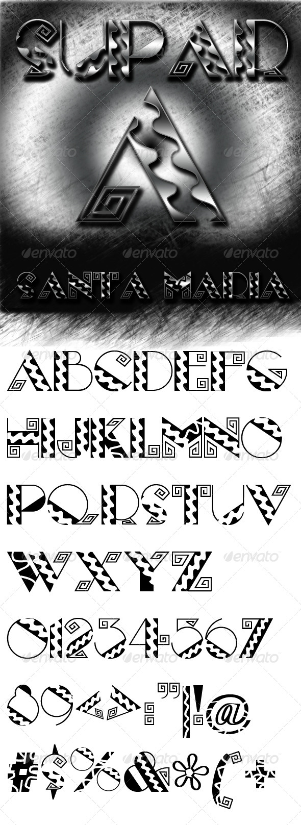 GraphicRiver Santa Maria font 7087385 GraphicRiver Santa Maria font 7087385