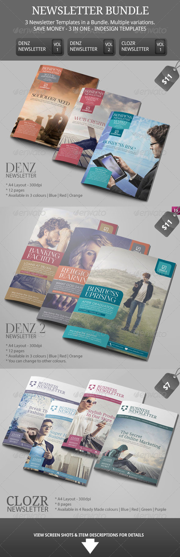 GraphicRiver Bundle Business Newsletter 7093018 GraphicRiver Bundle Business Newsletter 7093018