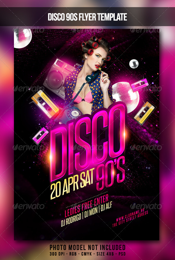 GraphicRiver Disco 90S Flyer 7097544 GraphicRiver Disco 90S Flyer 7097544