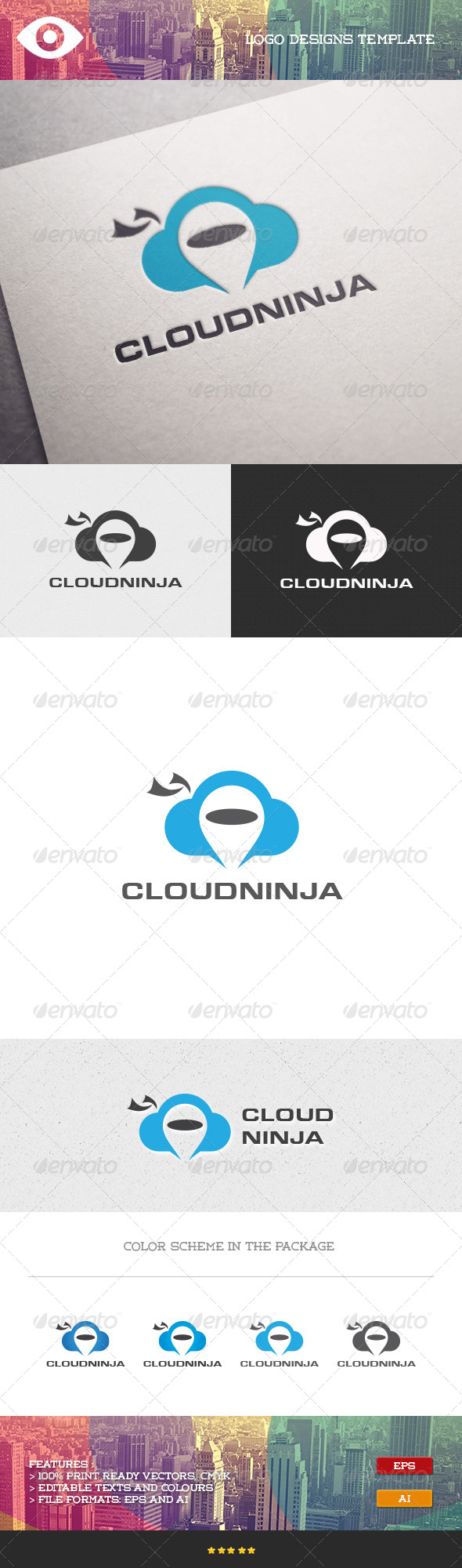 Cloud Ninja Logo (Objects)