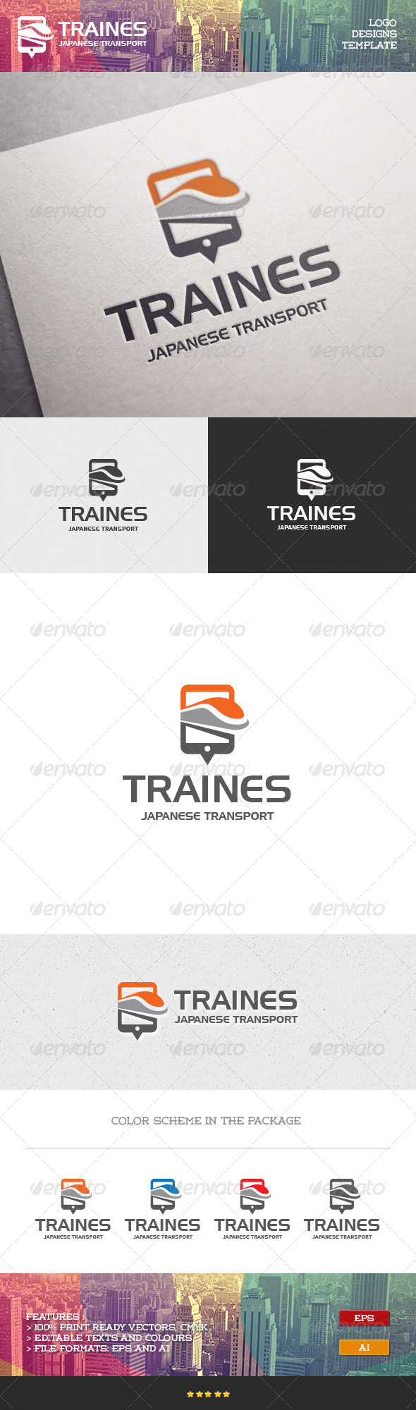 GraphicRiver Traines Logo 7099428 GraphicRiver Traines Logo 7099428