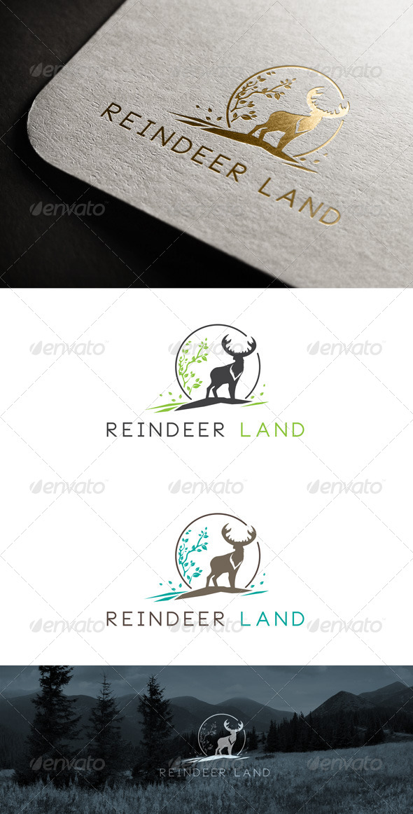GraphicRiver Reindeer Land Logo Templates 7101999 GraphicRiver Reindeer Land Logo Templates 7101999