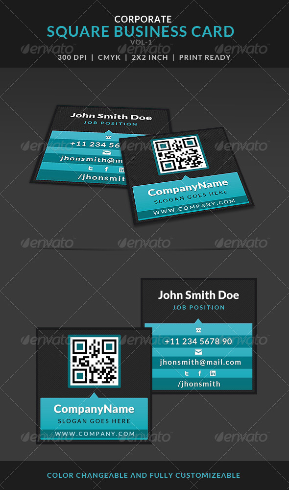 GraphicRiver Creative Corporate Square Business Card Vol-1 7105291 GraphicRiver Creative Corporate Square Business Card Vol-1 7105291