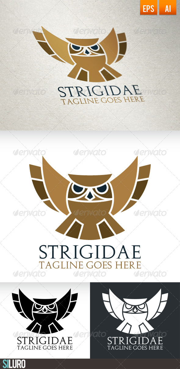 GraphicRiver Strigidae Logo 7053936 GraphicRiver Strigidae Logo 7053936