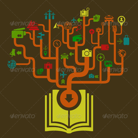 GraphicRiver Travel the Book 7106277 GraphicRiver Travel the Book 7106277