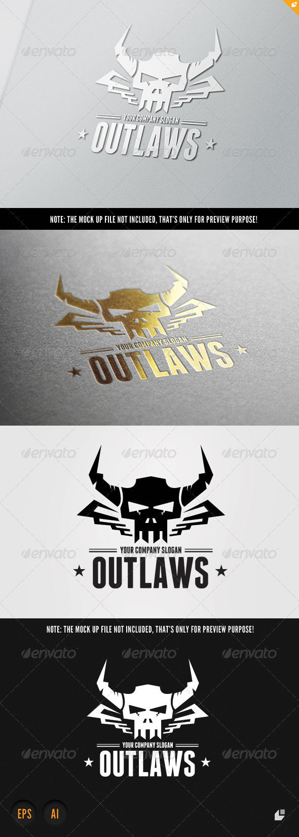 GraphicRiver Outlaws Logo 7111255 GraphicRiver Outlaws Logo 7111255