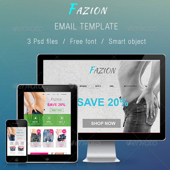 GraphicRiver Fazion Email Template PSD 7060998 GraphicRiver Fazion Email Template PSD 7060998