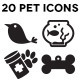 20 Pet and Pet Service Icons