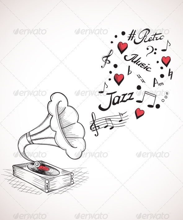 Gramophone (Decorative Symbols)