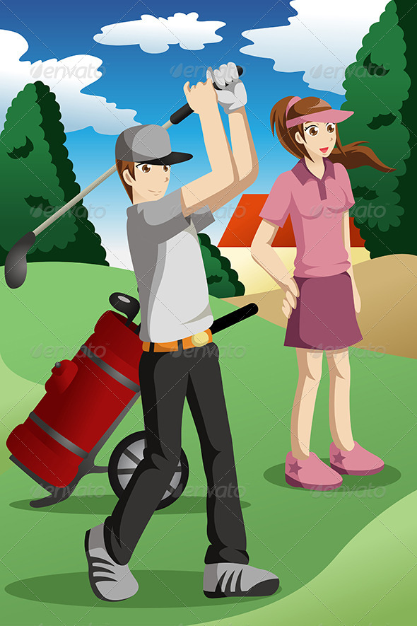 People Playing Golf (Sports/Activity)