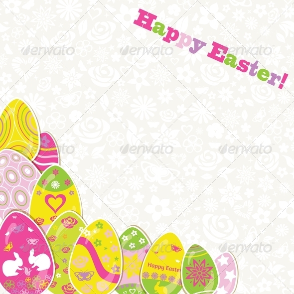 GraphicRiver Easter Background with Paper Eggs 7129734 GraphicRiver Easter Background with Paper Eggs 7129734