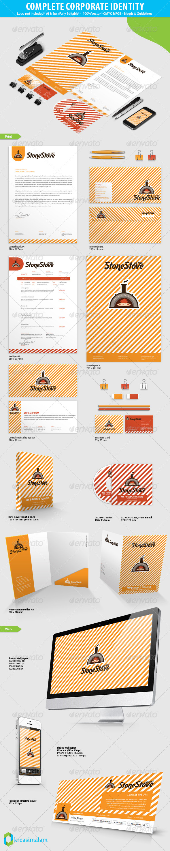 GraphicRiver Stone Stove Pizza Corporate Identity 7130345 GraphicRiver Stone Stove Pizza Corporate Identity 7130345