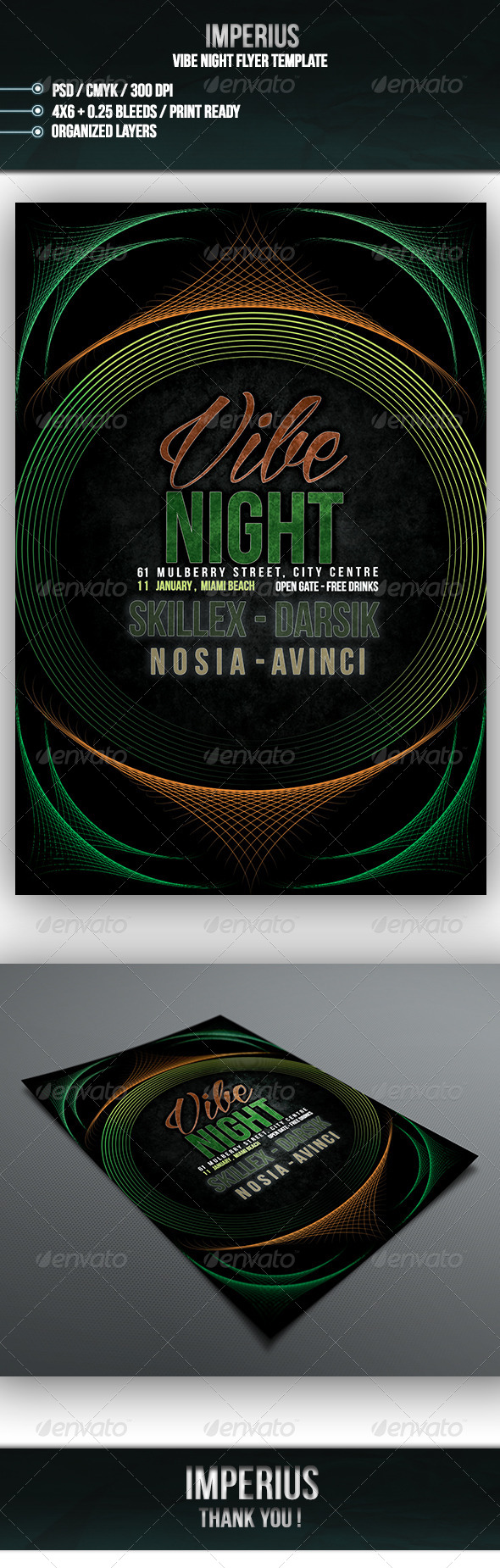 GraphicRiver Vibe Night Flyer 7132475 GraphicRiver Vibe Night Flyer 7132475