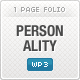 Personality - One Page Portfolio WordPress Theme - ThemeForest Item for Sale