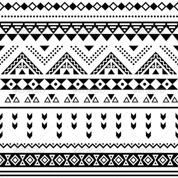 GraphicRiver Tibal Seamless Pattern Black Aztec Print 7140820 GraphicRiver Tibal Seamless Pattern Black Aztec Print 7140820