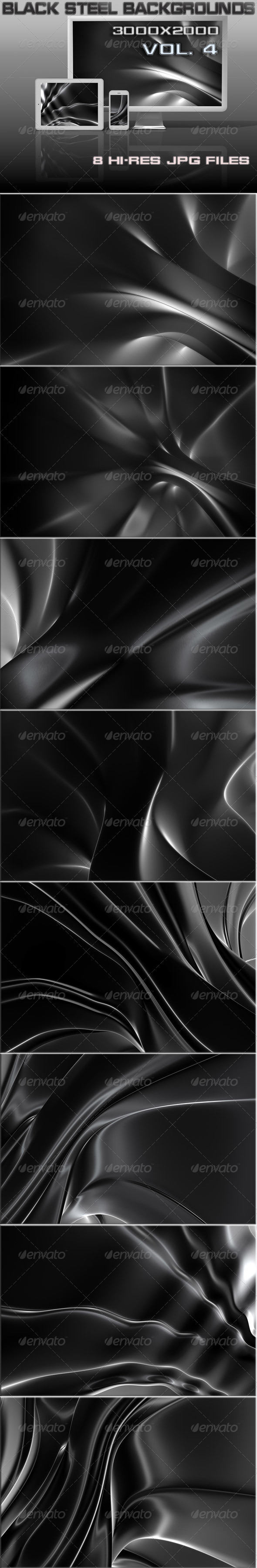 GraphicRiver Black Steel 3D Background 7141320 GraphicRiver Black Steel 3D Background 7141320
