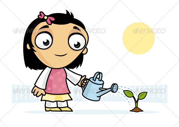 GraphicRiver Watering Plant 7142919 GraphicRiver Watering Plant 7142919