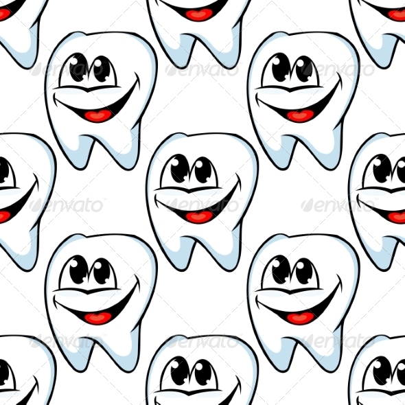 GraphicRiver Repeat Pattern of Happy Healthy Teeth 7143203 GraphicRiver Repeat Pattern of Happy Healthy Teeth 7143203