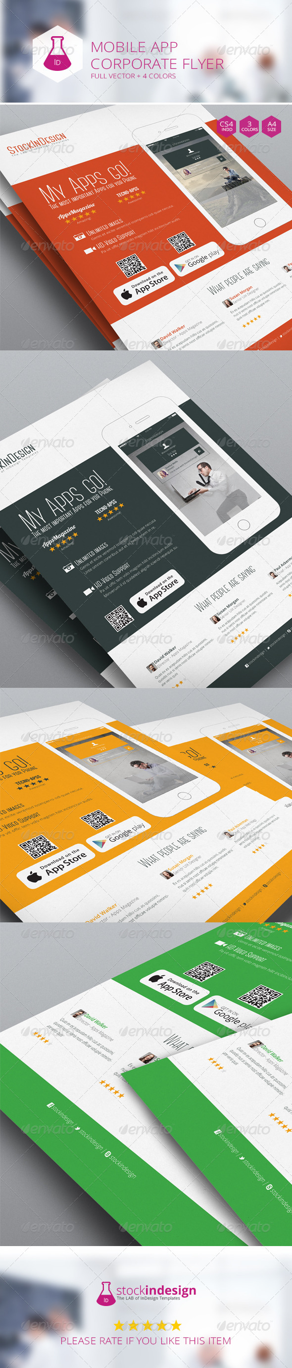GraphicRiver Mobile App Flyer Flat Design 7143723 GraphicRiver Mobile App Flyer Flat Design 7143723