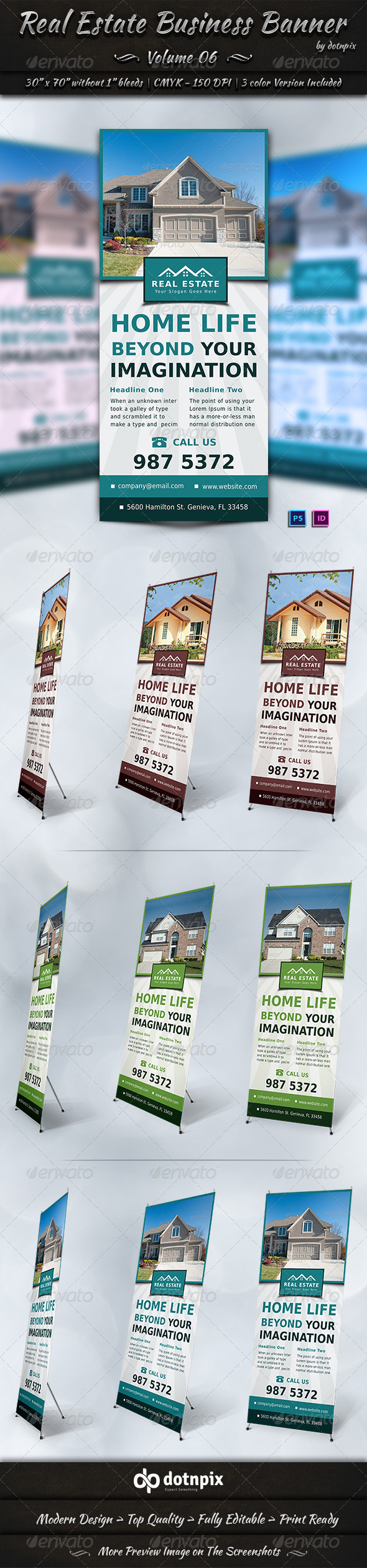 GraphicRiver Real Estate Business Banner Volume 6 7144574 GraphicRiver Real Estate Business Banner Volume 6 7144574