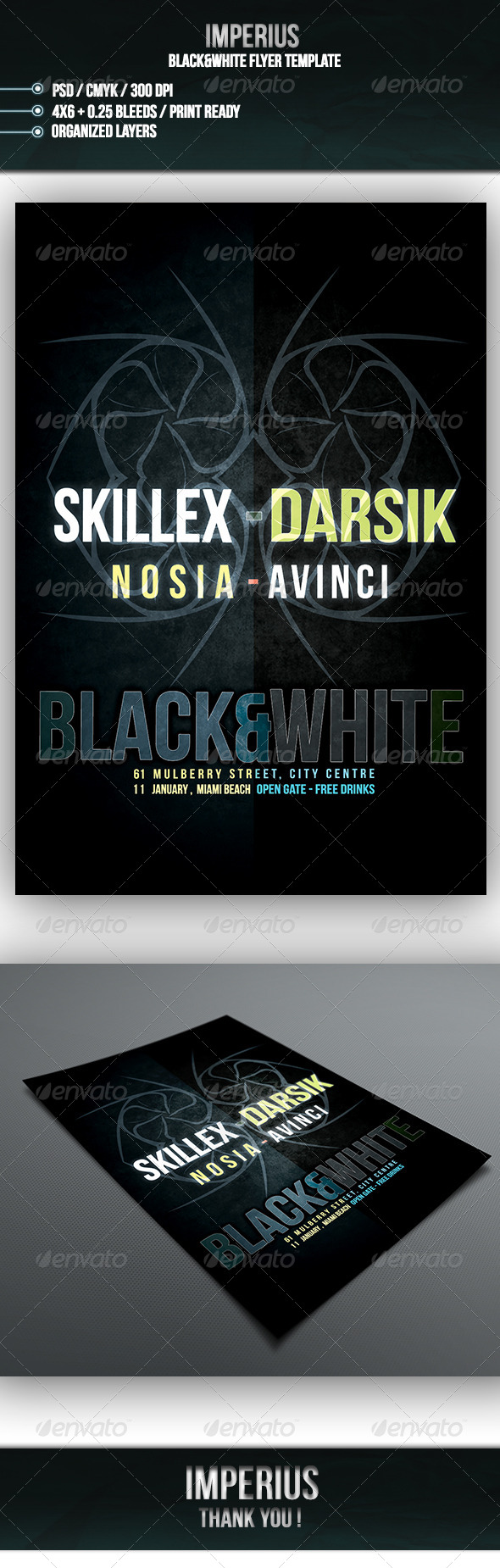 GraphicRiver Black & White Flyer 7146663 GraphicRiver Black & White Flyer 7146663